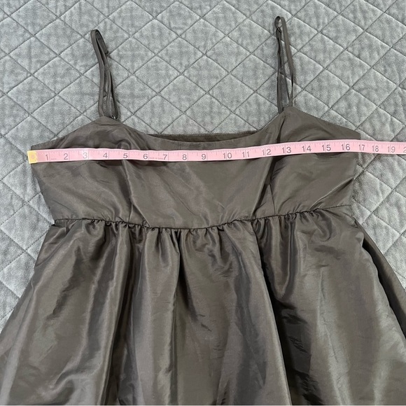 Chelsea & Violet Dress Womens 10 Midi Black Tiered Satin Y - Picture 7 of 9